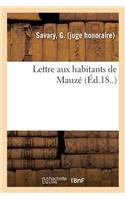 Lettre Aux Habitants de Mauzé
