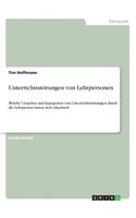 Unterrichtsstörungen von Lehrpersonen