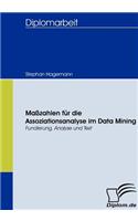 Maßzahlen für die Assoziationsanalyse im Data Mining