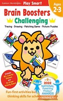 Play Smart Brain Boosters: Challenging - Age 2-3: Pre-K Activity Workbook: Boost Independent Thinking Skills: Tracing, Coloring, Shapes, Cutting, Drawing, Mazes, Picture Puzzles, Counting; Go-Green 