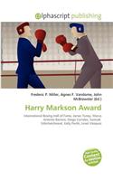 Harry Markson Award: (English)