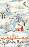Winter Country Coloring Book