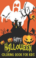 Happy Halloween Coloring Book For Kids