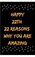 Happy 22th 22 Reasons Why You Are Amazing