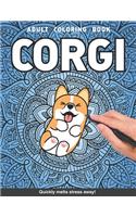 Corgi Adults Coloring Book
