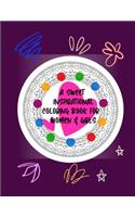 Sweet Inspirational Coloring Book for Women & Girls