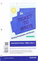 Ticket to Write: Writing Paragraphs and Essays, MLA Update, Books a la Carte Edition -- Access Card Pckage