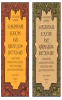 Shakespeare Lexicon 2 Volume Set