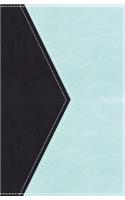 KJV, UltraSlim Reference Bible, Imitation Leather, Blue/Green, Indexed, Red Letter Edition