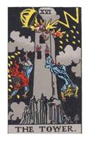 Tarot Notebook Journal - The Tower: Medium College Ruled for Your Daily Readings Illustrated with the Beautiful Rider-Waite tarot deck