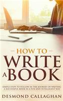 How to Write a Book
