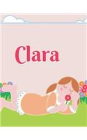 Clara Personalized Sketchbook Journal Notebook: A Sketchbook, Daily Diary, Composition Book Combo, Gift Idea for Someone Named Clara!!