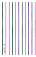 Notebook: Purple, Pink, & Green Stripes