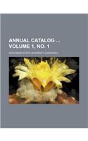 Annual Catalog Volume 1, No. 1