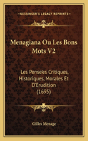 Menagiana Ou Les Bons Mots V2