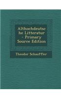 Althochdeutsche Litteratur