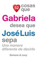 52 Cosas Que Gabriela Desea Que José Luis Sepa: Una Manera Diferente de Decirlo