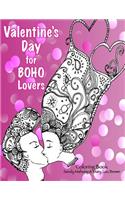 Valentine's Day for BOHO Lovers Coloring Book