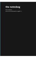 notesbog - 6x9", empty, 190 Seiten, blue: Notizbuch, notebook