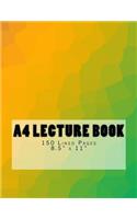 A4 Lecture Book 150 Lined Pages 8.5
