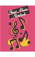 Blank Sheet Music Notebook