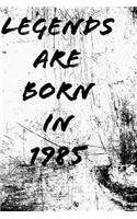 LEGENDS ARE BORN IN 1985 6x9 in 120 pages