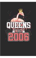 Queens Are Born In 2006: Dotted Bullet Journal (6 X 9 -120 Pages) for Birthday Gift Idea for Women