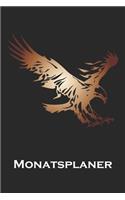 Monatsplaner: Monatsplaner, Termin-Kalender - Geschenk-Idee für Adler Fans - A5 - 120 Seiten