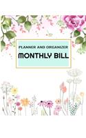 Monthly Bill Planner and Organizer