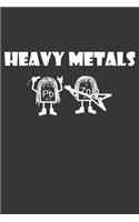 Heavy metals that rock - nerd science: Dot Grid Journal / Notebook - 6x9 inches, 120 Pages