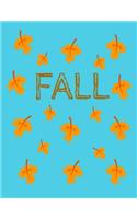 Fall Autumn Leaves Falling Journal Notebook