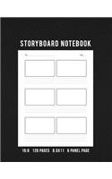 Storyboard Notebook 16: 9 120 Pages 8.5x11 6 Panel Page: Storyboard Panel & Notebook Journal for Animators, Directors, Filmmakers, Storyboard Artist, TV Producers, Previs A