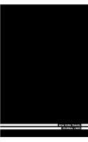 New York Travel Journal Lines: (Travel Planning Notebook Black 6x9)