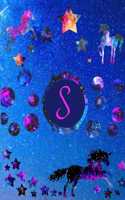 Starry Unicorns Notebook Monogram Series S