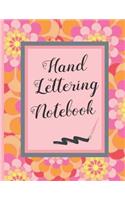 Hand Lettering Notebook: 8.5" X 11" DOT GRID LARGE SKETCHBOOK 100 Pgs. Practice and master Hand Lettering. Create Beautiful designs.
