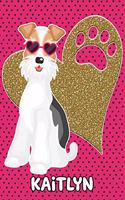 Foxy Life Kaitlyn: College Ruled Composition Book Diary Lined Journal