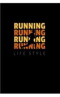 Running Running Running Running: Running Fitness Blank Lined Journal Notebook for Taking Notes, Planner, to Do, Writing or Journaling