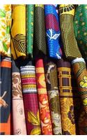 Cool Colorful Fabric Journal: Take Notes, Write Down Memories in this 150 Page Lined Journal