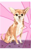 Bullet Journal Notebook for Dog Lovers, Chihuahua Sitting Pretty 3: 162 Numbered Pages with 150 Dot Grid Pages, 6 Index Pages and 2 Key Pages for Journaling, Writing, Planning and Doodling, for Women, Men, Kids, Easy
