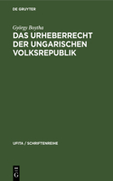 Das Urheberrecht Der Ungarischen Volksrepublik