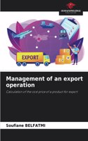 Management of an export operation