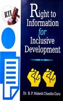Right to Information for Inclusive Development