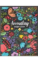 Accounting Ledger Book: Transaction/Balance Keeping Book With Beautiful Floral Cover