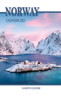 Norway Calendar 2021: 16 Month Calendar