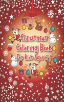 Christmas Coloring Book For Kids Ages 4-8: 40 Christmas Coloring Pages Including Santa, Christmas Trees, Reindeer, Snowman Rabbit etc. for Kids And Childrens