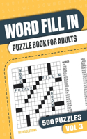 Word Fill In Puzzle Book for Adults