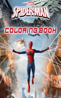 spiderman coloring book: +50 Amazing images to color For Fans Of SPIDERMAN ages 3-8 To Get Into Marvel Super Heroes WORLD With Beautiful Illustrations