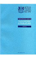 Kew Record of Taxonomic Literature Relating to Vascular Plants
