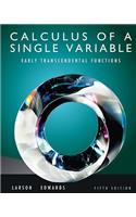 Calculus of a Single Variable