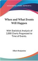 When and What Events Will Happen